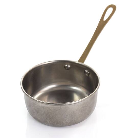 Gibson Home® Normandie 3.9'' Silver and Gold Stainless Steel Mini Saucepan